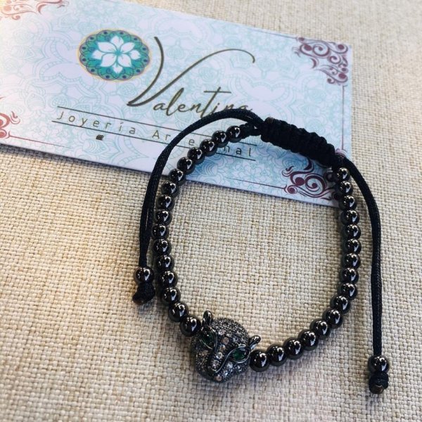 pulsera cabeza de jaguar